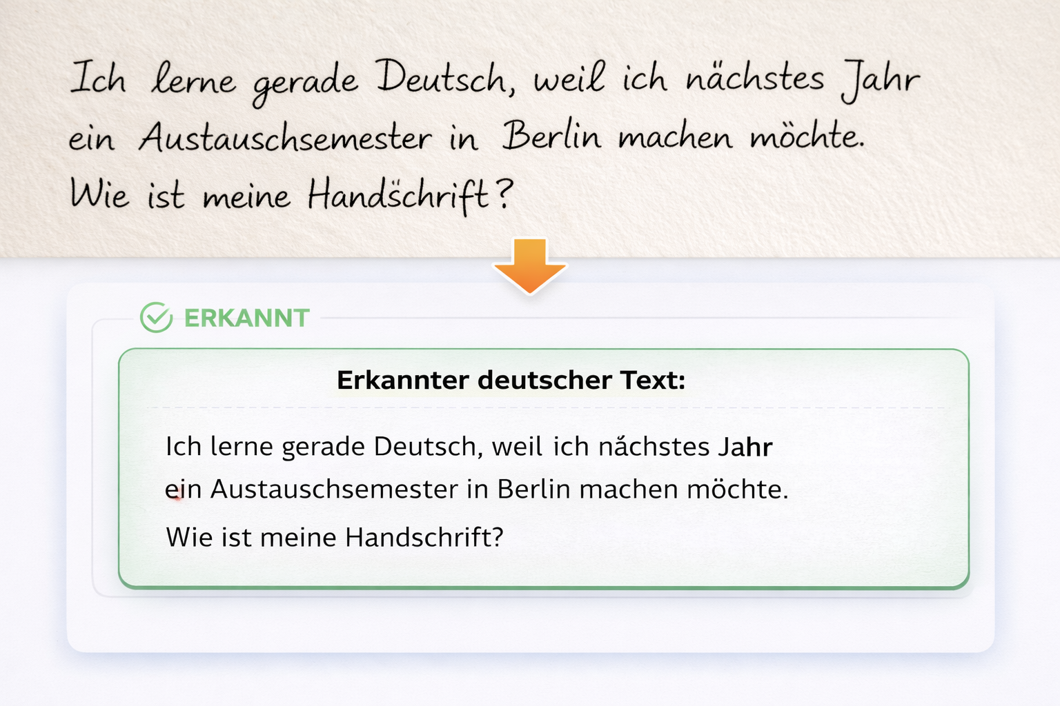 German handwriting OCR - convert handwritten German notes to digital text